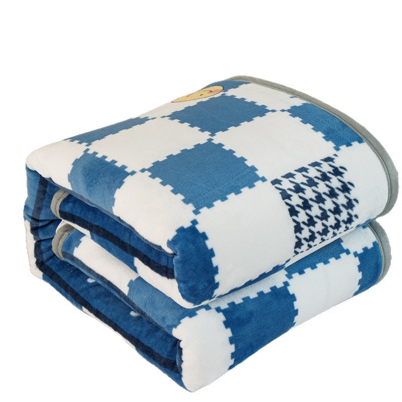 Nórdico flange mantas de peluche doble cara gruesa animación cuatro estaciones mantas de sofá general mantas de siesta mantas de piel