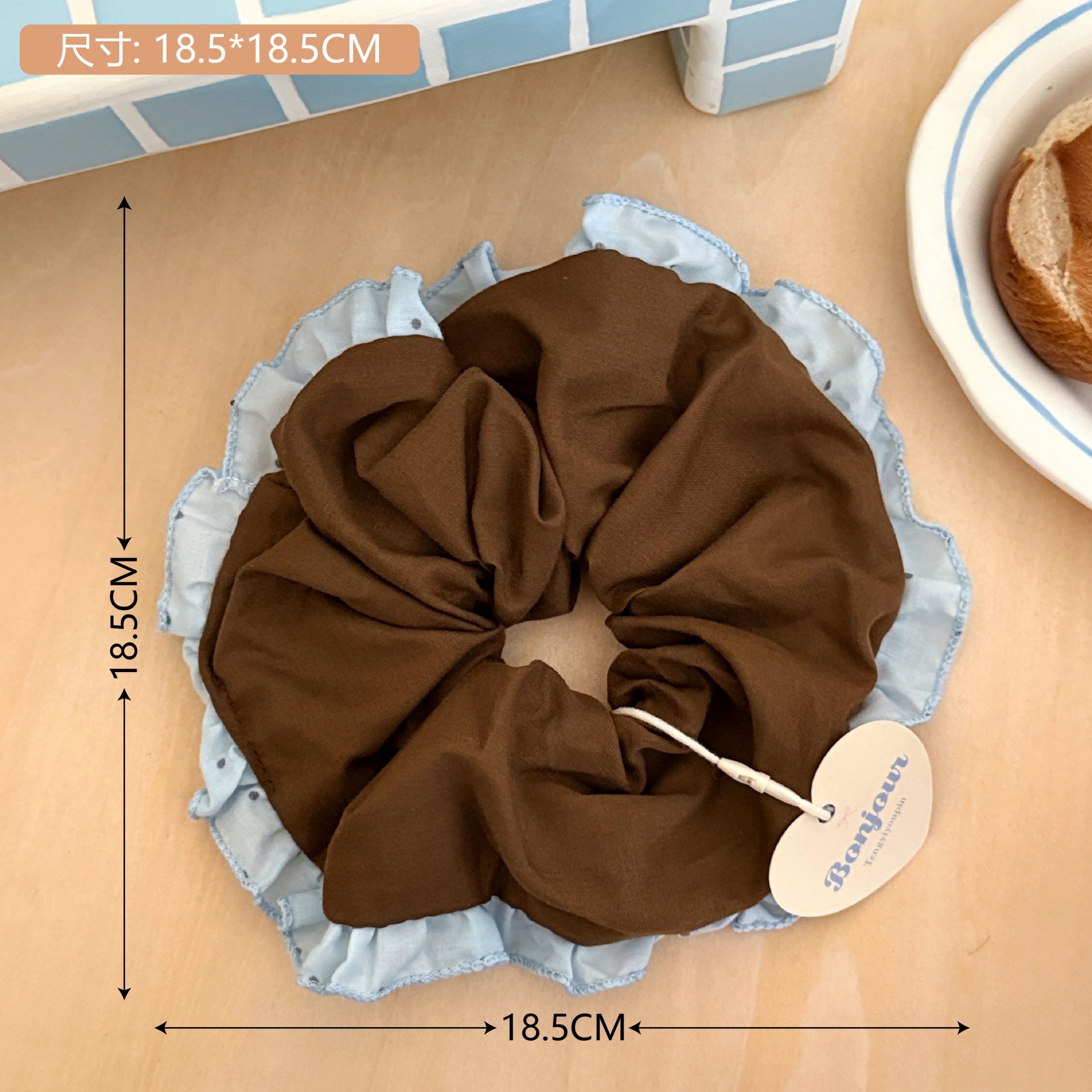 Estilo coreano de alta apariencia de encaje de intestino grueso banda de pelo accesorios para el cabello cuerda de pelo de corazón de niña de todo fósforo pequeño Qing nuevo tocado de cola de caballo de gran altura al por mayor