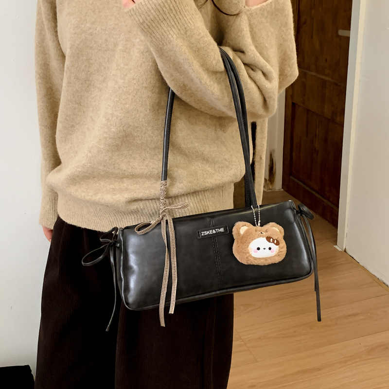 Premium Texture Retro Handbag For Women 2025 New Arrival Commuter Versatile Shoulder Underarm Bag Fashion Baguette Bag - Thumbnail 3