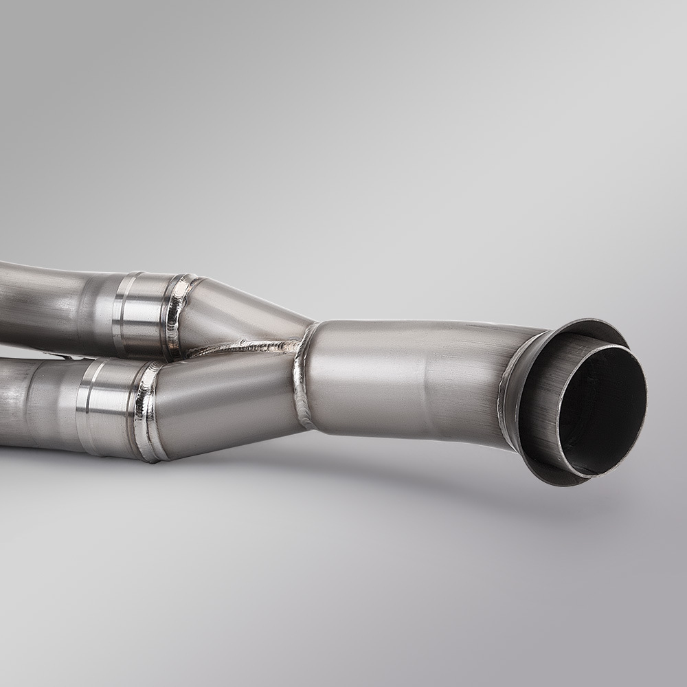 Motorcycle Modification Duke790 890R Titanium Alloy Front Exhaust Pipe Connected to the Original Exhaust 2018-2022