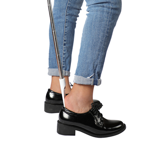 Stainless Steel Retractable Shoehorn with Long Handle for Home Use Shoe Lifter Shoe Puller Shoe Slipper Shoe