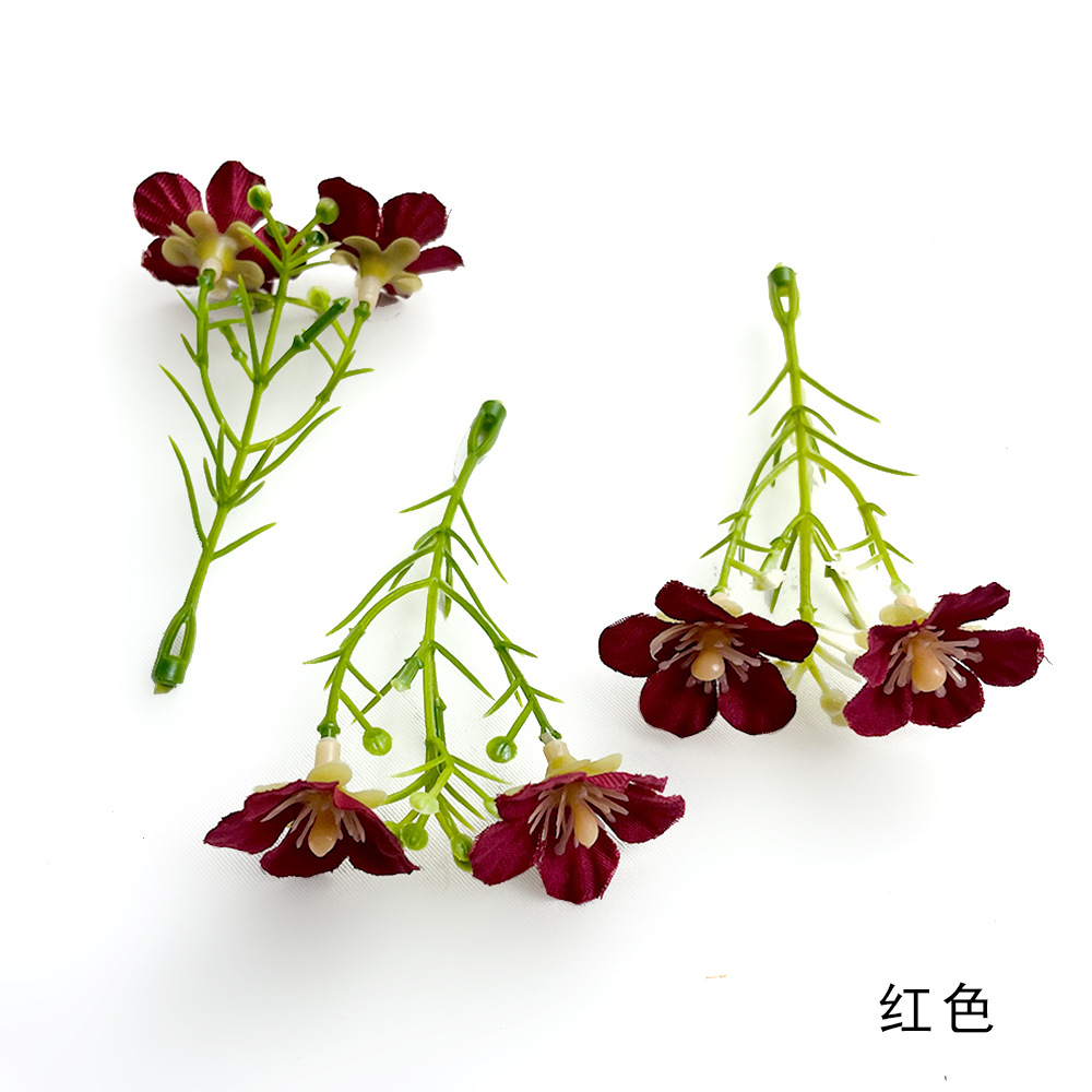 Simulación Milán Gypsophila Strocks de flores Pastoral Boda Guía de flores Diseño de pared Fotografía Diy Hairpin Tocado Sombrero de soltero