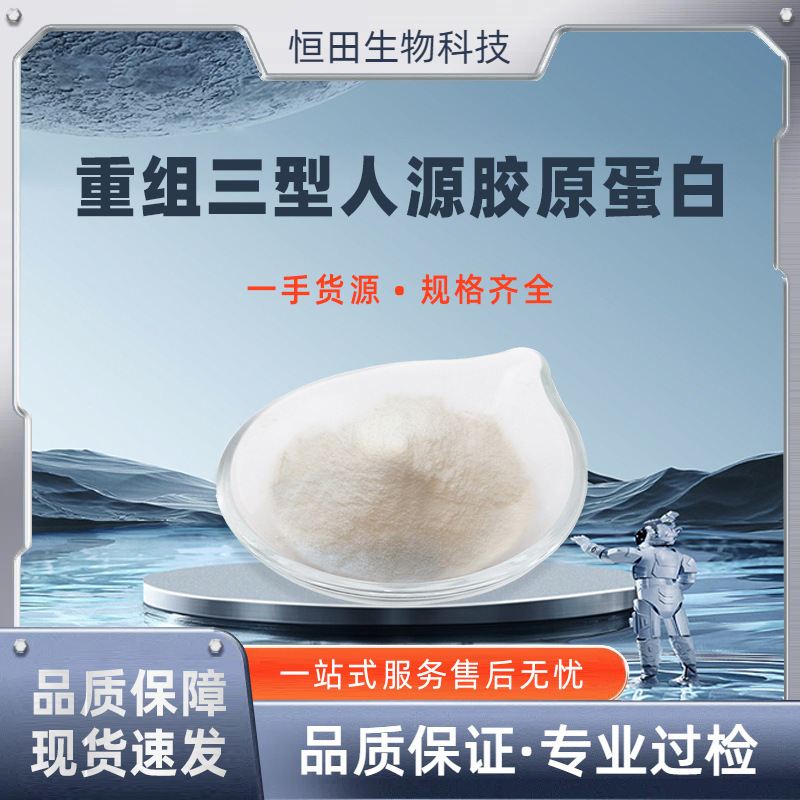 Recombinant Human Type Iii Collagen, Multiple Specifications, Recombinant Collagen, Collagen Dressing Raw Material, 1G/Bag