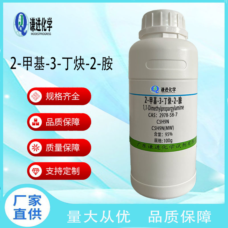 2-甲基-3-丁炔-2-胺 CAS:2978-58-7 95%