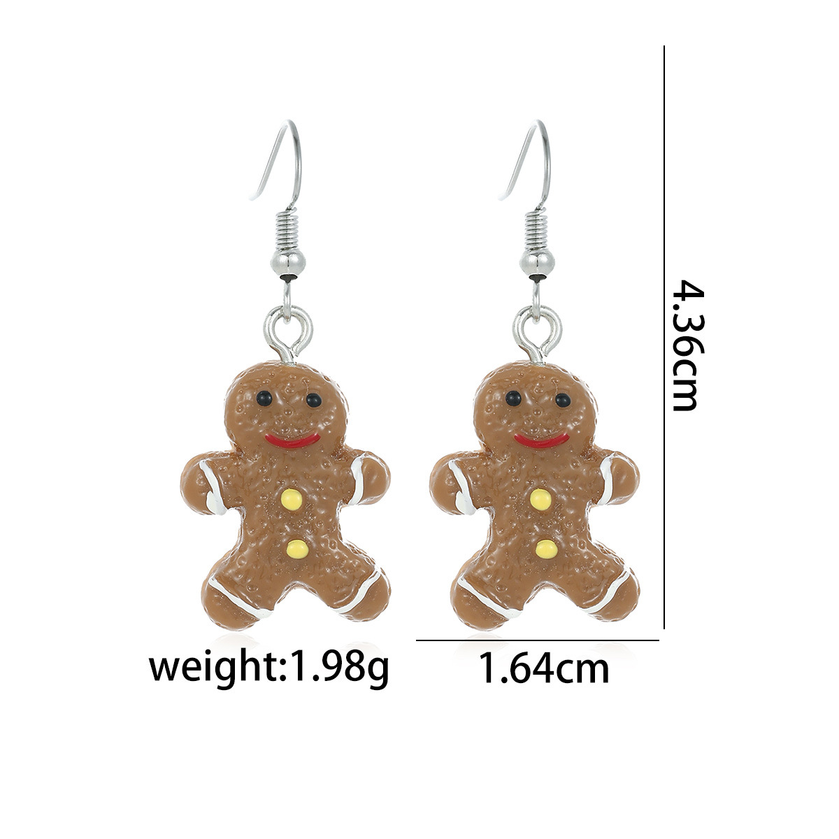 21. little gingerbread man earrings