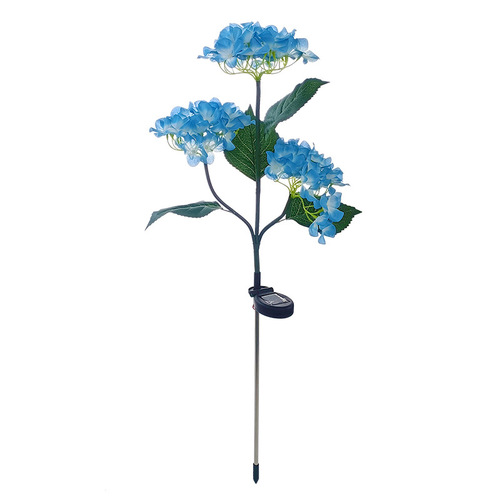New 3-head solar hydrangea lantern outdoor courtyard decoration LED simulation lantern Amazon source