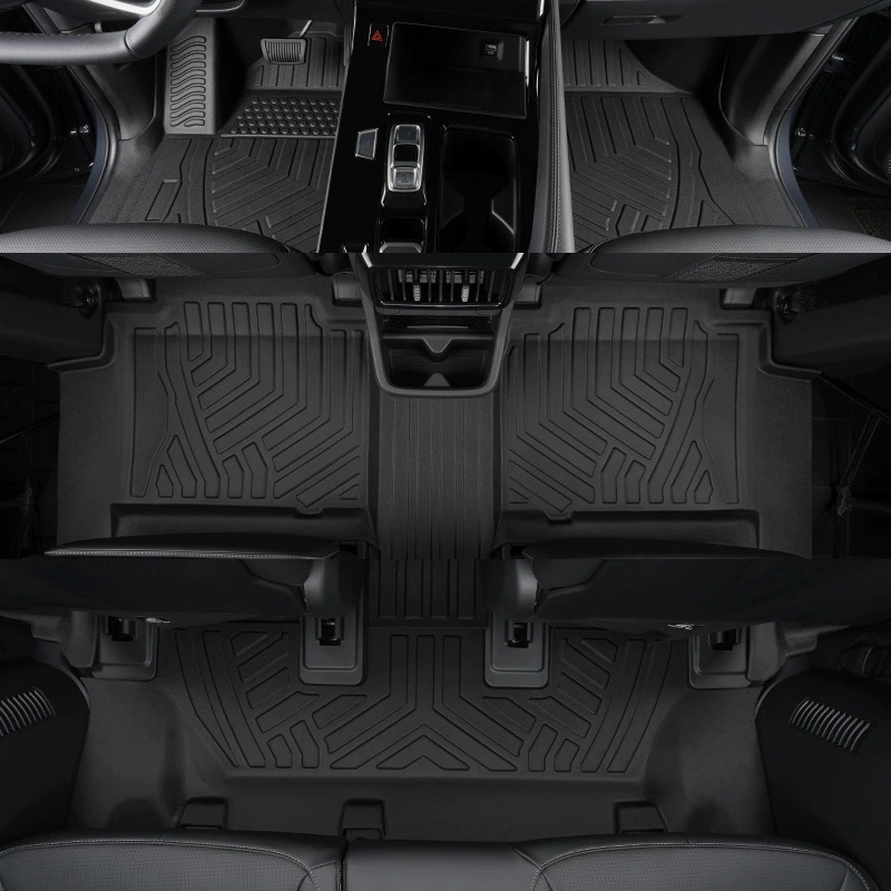 Car Floor Mats (Hyundai Kustu 2021–2024) TPE full‑coverage, tailored 7‑seat set