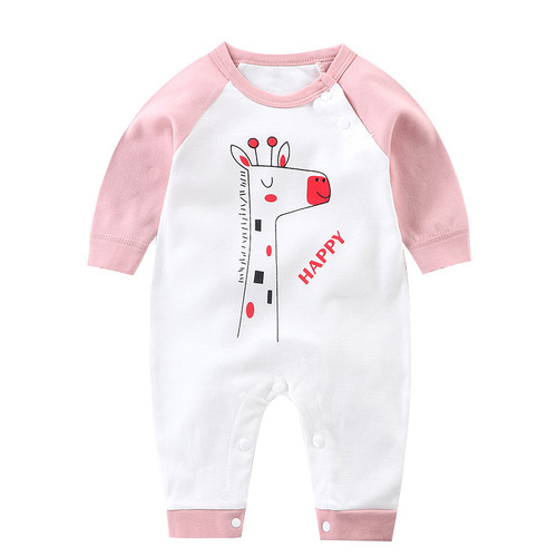 Baby jumpsuit, spring and autumn new style long-sleeved cotton rompers, baby clothing, baby clothes dropshipping