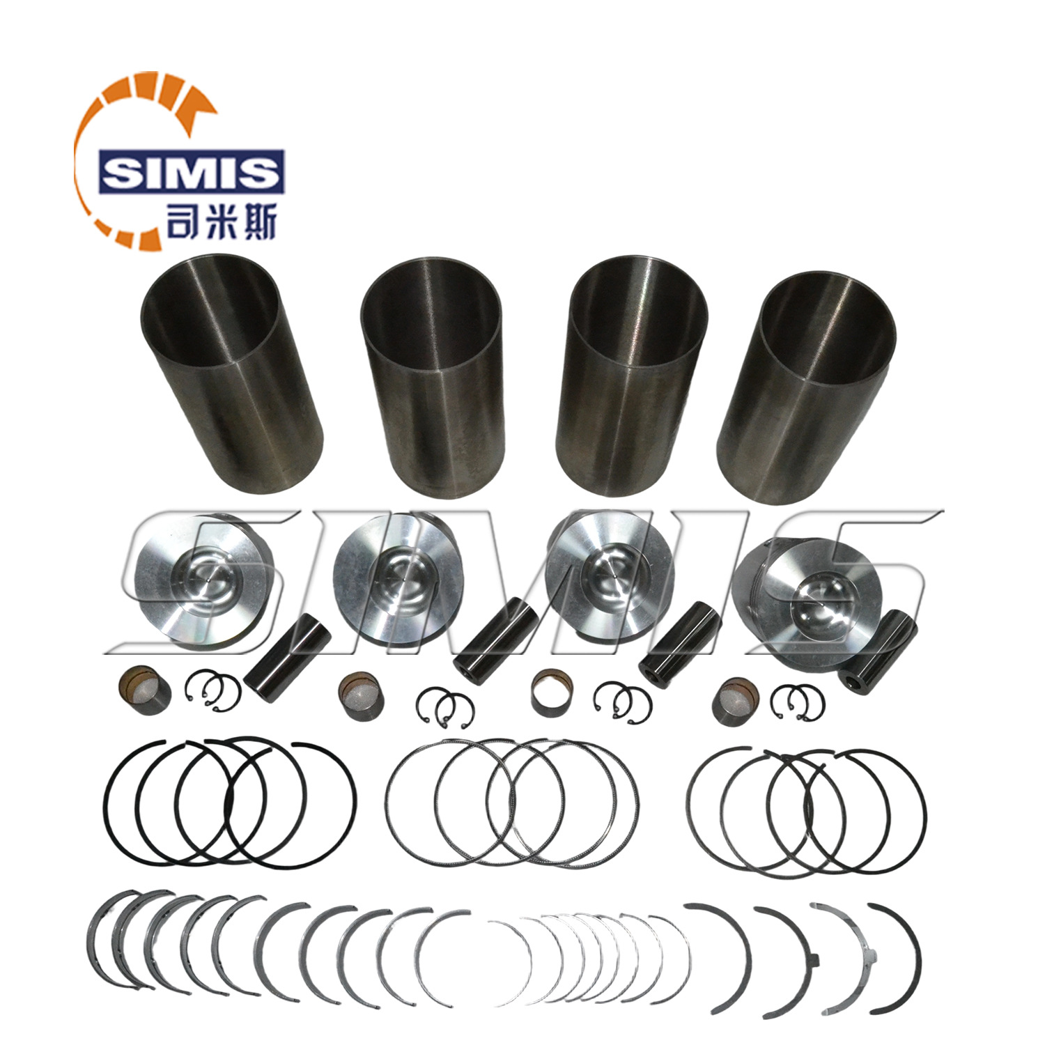 叉车缸套组件 适用于 小松 4D98E