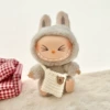 Wool white B bag
