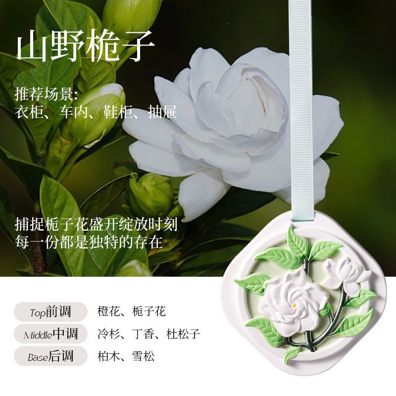 衣柜香薰衣橱扩香石膏香片栀子花桂花衣橱除味持久清香氛高级香挂|undefined