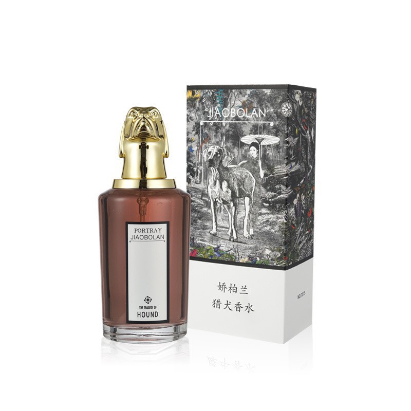 Jiabao Lan, perro de cabeza de tigre, ciervo, retrato de animales, perfumes duraderos para hombres, fragancia fresca al por mayor 80ml