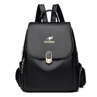 New Style Kangaroo Backpack 2025 Korean Style Trendy Lock Anti-Theft Women's Backpack Bag Starts School Large Capacity Women's School Bag