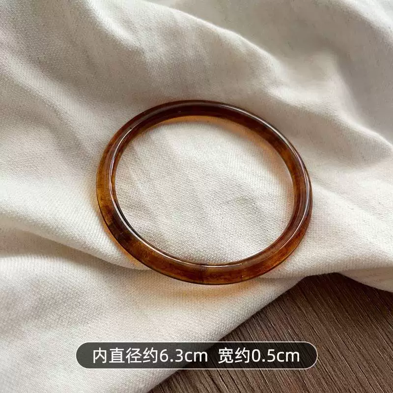 Retro acrylic geometric brand small design bracelet, Chinese style