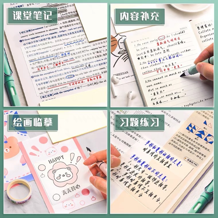 Petの透明な付箋は学生マークの重点を貼り付けます。|undefined