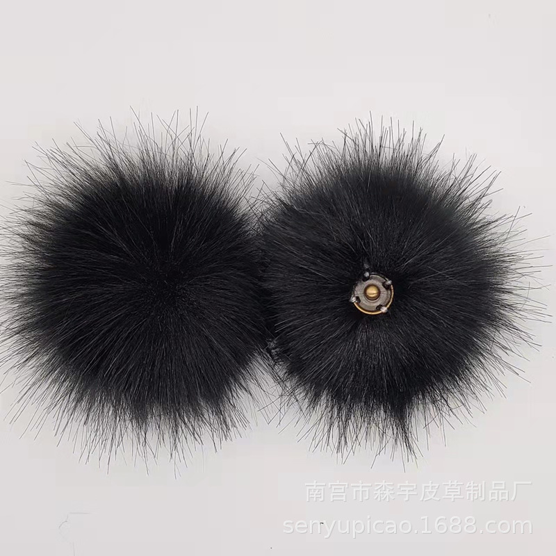 Bola de piel de zorro Bola de piel artificial imitación zorro mapache Bola de piel ropa zapatos y sombreros Accesorios de bola de piel fábrica al por mayor