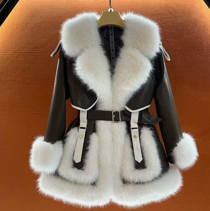 Long demi-season keep warm jacket, mid-length