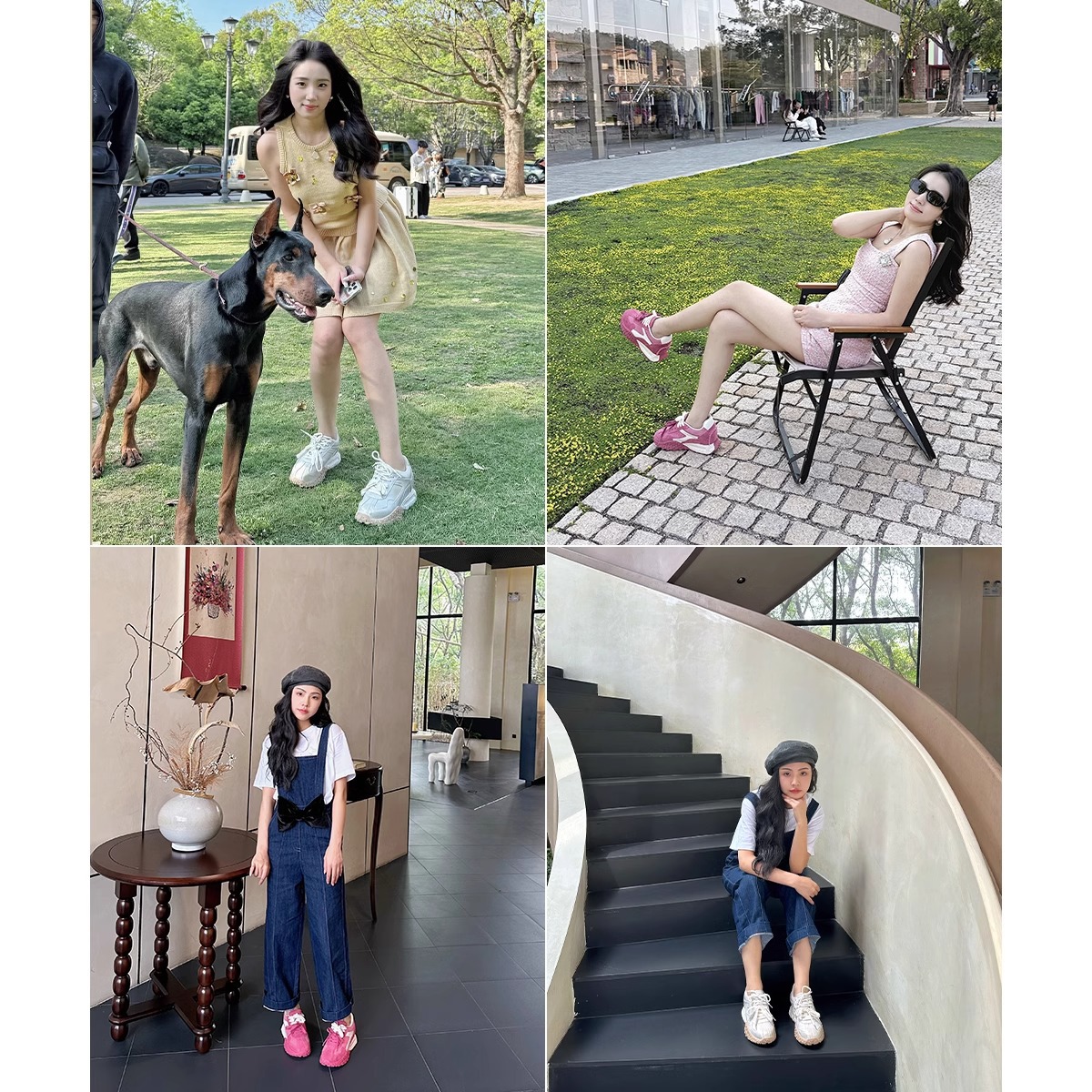 La marea no está en el sur para aumentar los zapatos de entrenamiento alemanes para mujer, primavera y verano, suela gruesa, zapatos deportivos de ocio Forrest Gump, música corta