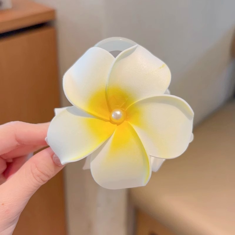 Huevo francés flores agarrar clips mujeres sensación de tiburón clips cabello pequeño clips cabello de flores de alta calidad clips cabello tocado