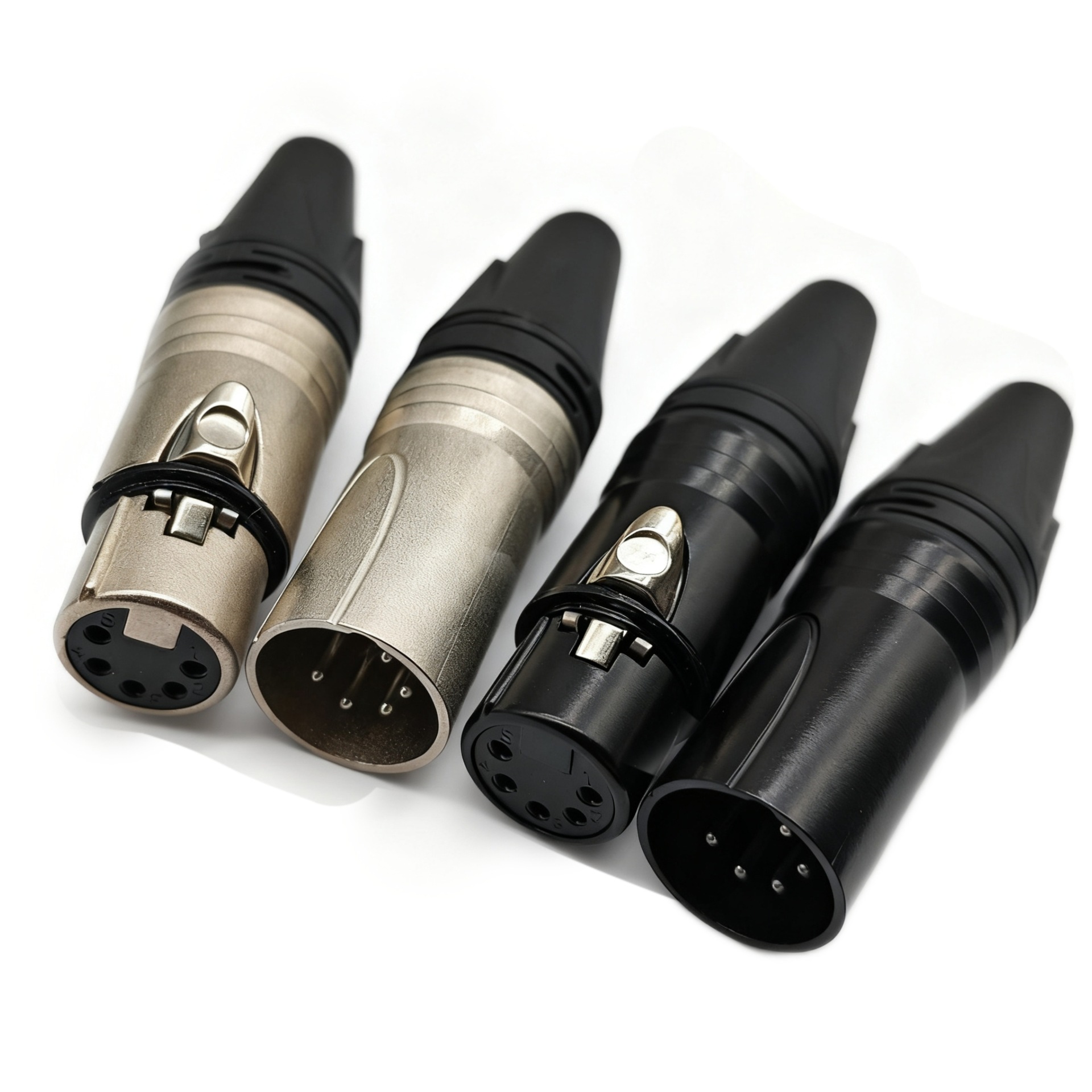 5P 卡农头  内螺纹发黑镍款卡侬头  5芯麦克风插头