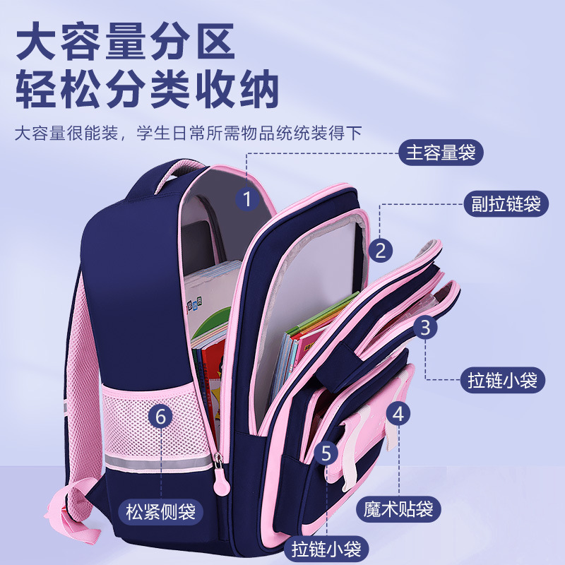 Nuevas mochilas para niños de 6 - 12 años de edad, estudiantes de primaria para niños y niñas, grados uno, dos, tres a seis, mochila de hombro de gran capacidad