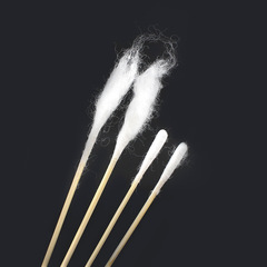 豫北耳鼻喉棉簽醫用一次性細長圓頭小棉簽無菌寶寶掏耳朵小棉簽棒