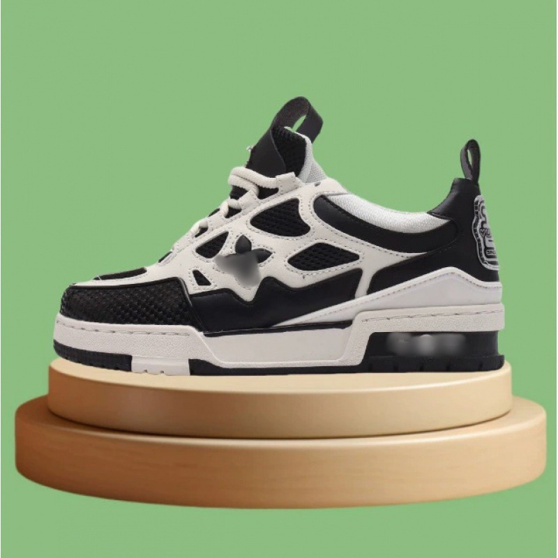 Zapatos de Putian, zapatos de pareja de moda de trainer, zapatos de tablero en relieve, zapatos gordos, zapatos deportivos de plataforma de aumento de moda