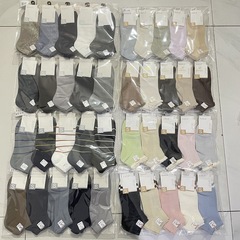 日韓系四季新款男女士透氣吸汗百搭短筒棉襪純色雙針豎條棉船襪