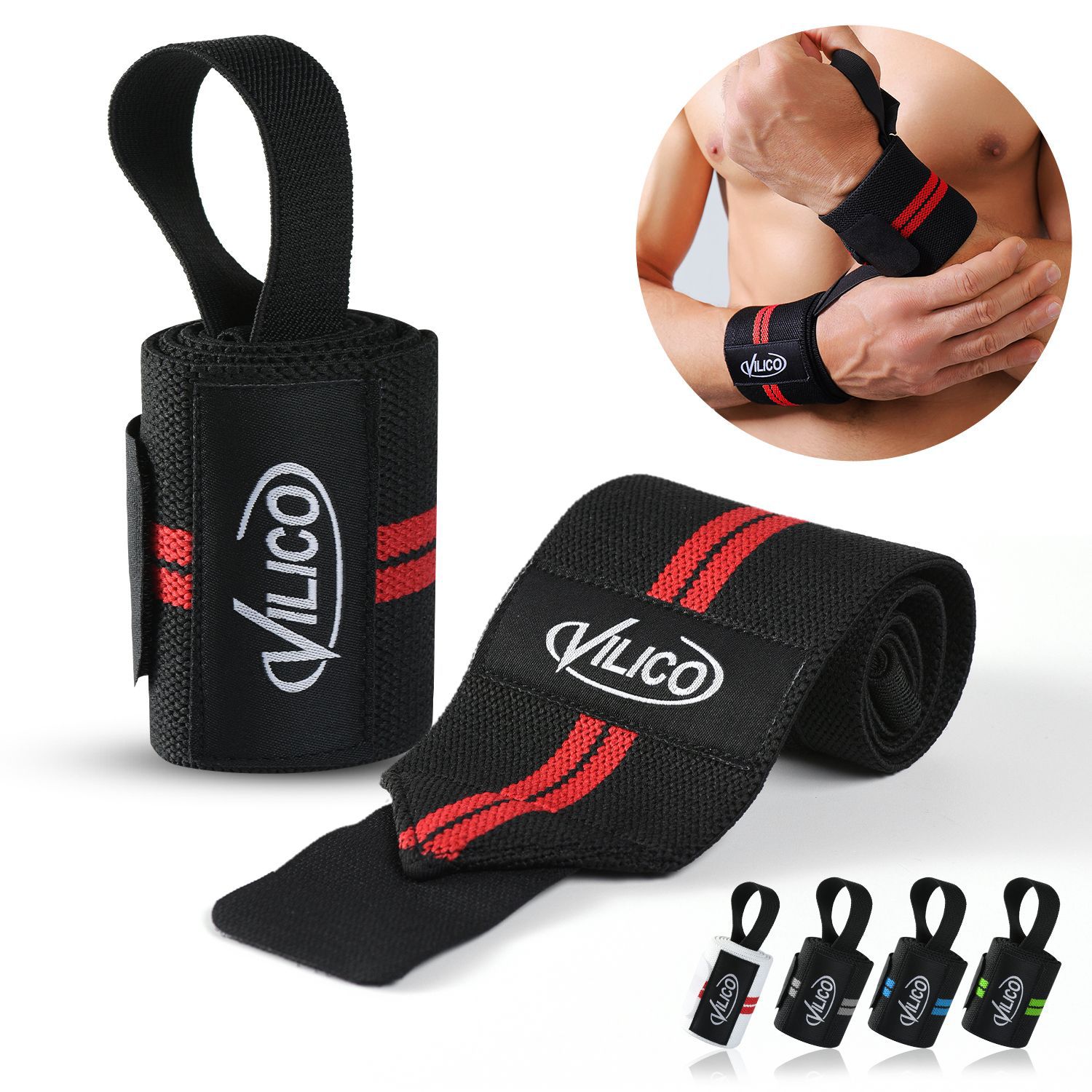 Wristband Fitness Sports Extended Booster Belt Basketball Volleyball Compression Strap Wrapped Weightlifting Capacity Wrist Strap Protective Gear