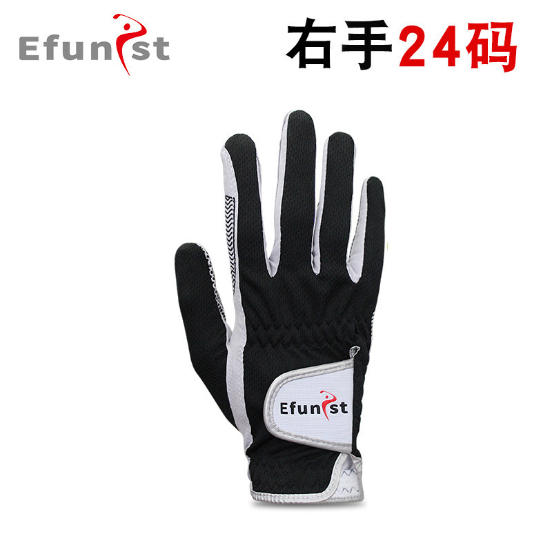 Efunist ゴルフ グローブ メンズ 伸縮性 通気性 メッシュ 耐摩耗性 滑り止め 粒子 片手 サマー スポーツ|undefined