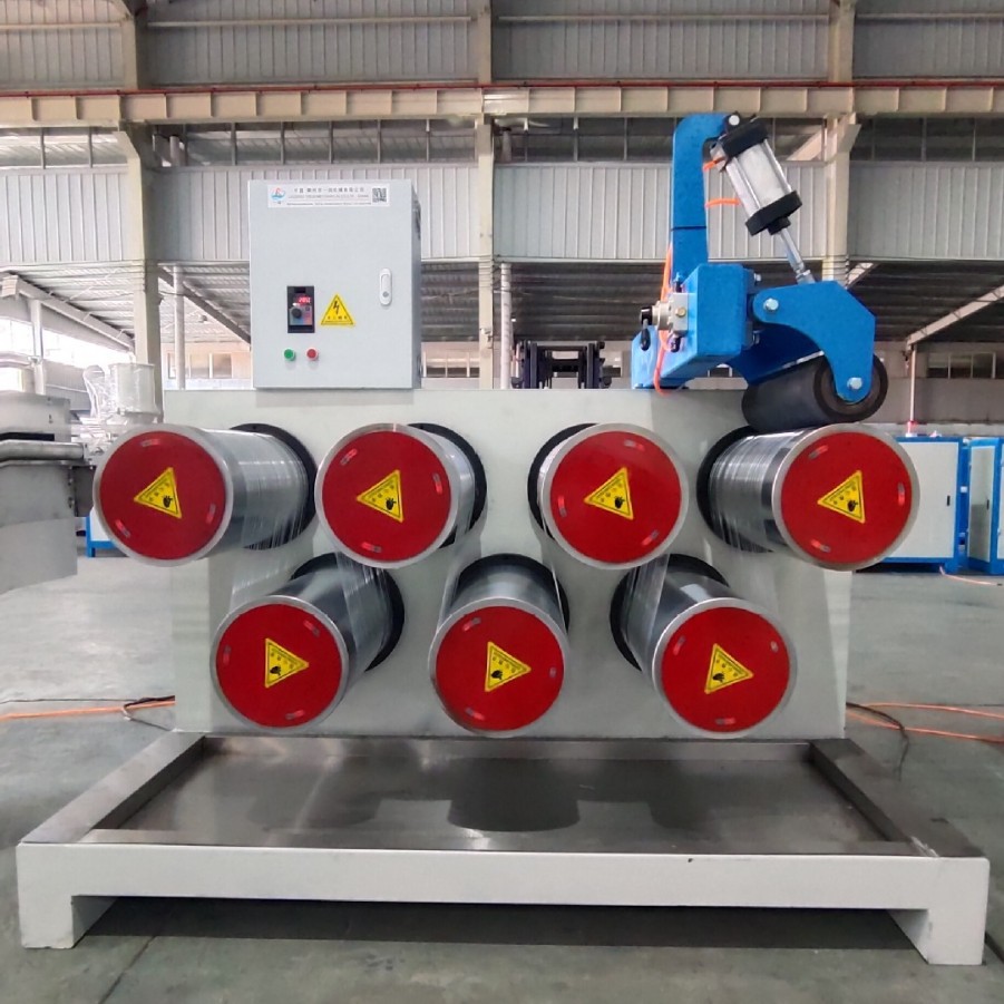 销售塑料扁丝亚麻丝日产量2吨拉丝机免费调试