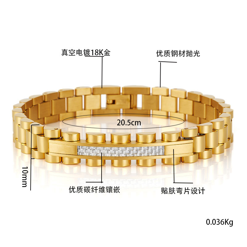 AliExpress suministro pulsera de acero inoxidable de 10mm con placa curva galvanoplastia multi-color de moda hombres y mujeres pulsera ajustable al por mayor