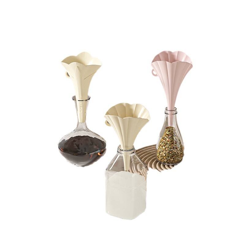 Embudo, cocina plegable para el hogar, olla de repostaje de plástico de diámetro grande y pequeño, artefacto de subenvasado, colador de vino con salsa de soja vertida