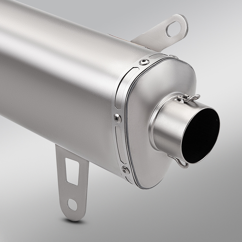 Motorcycle Scooter Zongshen 368g Stainless Steel Front Exhaust Pipe and Rear Muffler Set, Non-Destructive Installation