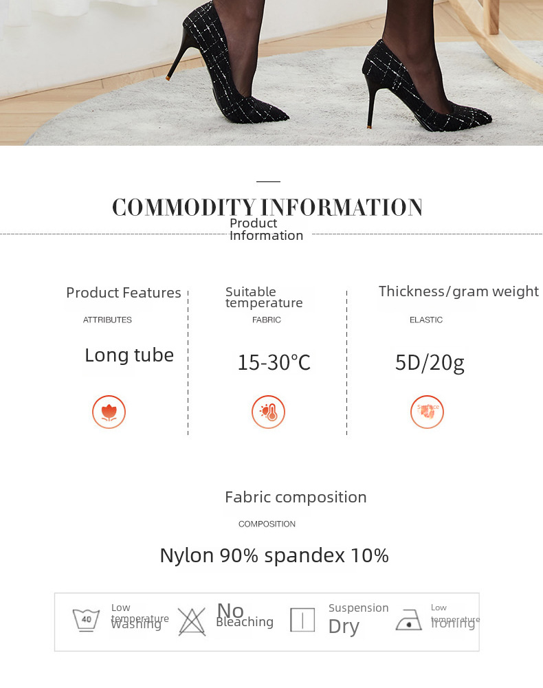 Europe et États-Unis chaussettes sexy au genou bas antidérapants bas chaussettes cuisses chaussettes hautes fines femmes usine directe en gros Yiwu_voghion.com