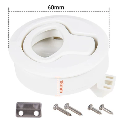 Marine Flooring Snap-In Handle Lock Avtomobil ehtiyat hissələri - white
