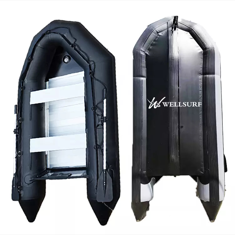 250-360 cm SD Ekstra Tebal Aluminium Alloy Bawah Perahu Inflatable Lifeboard Portabel Perahu Inflatable Perahu Memancing