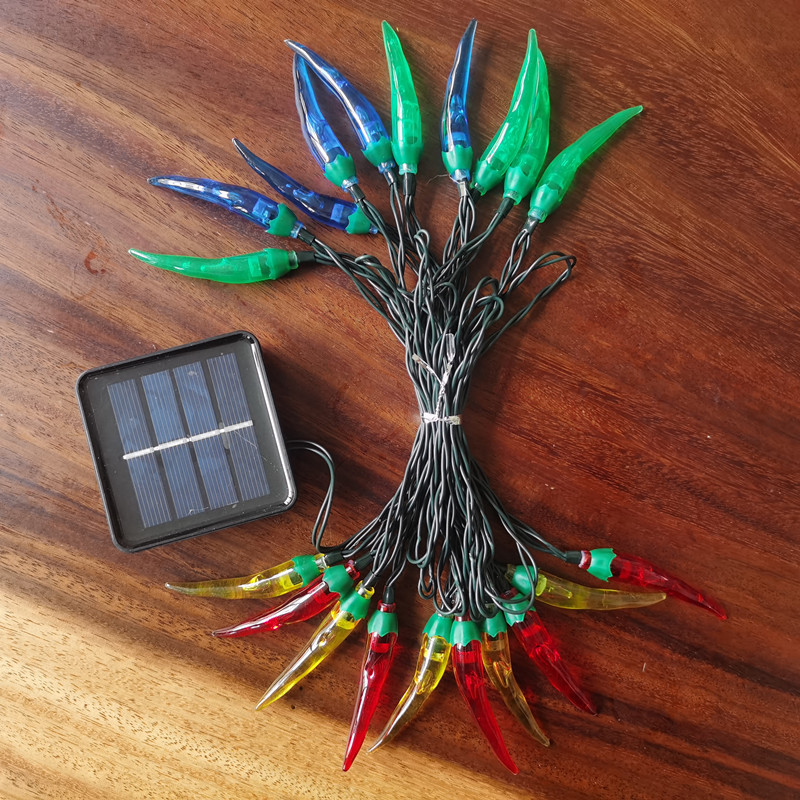 LED luces de colores de pimienta roja luces de cadena luces intermitentes Año Nuevo Navidad vacaciones decoración atmósfera luces Año Nuevo decoración del hogar iluminación