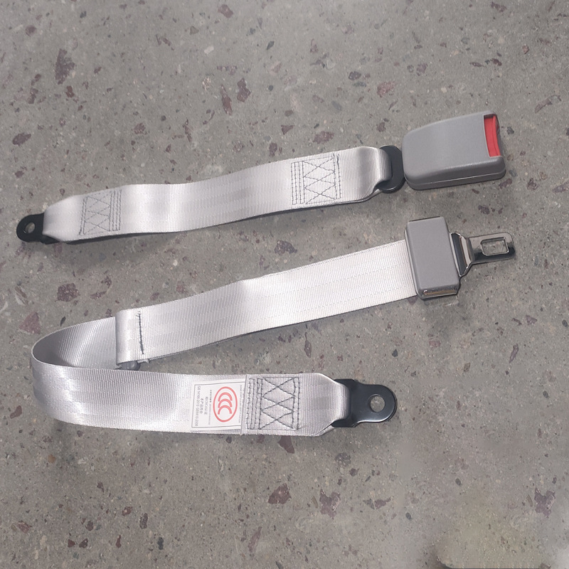 Car Seat Belt for Buses, Trucks, and Amusement Facilities, Waist-Type Two-Point Seat Belt with 3C Certification, Adjustable Length