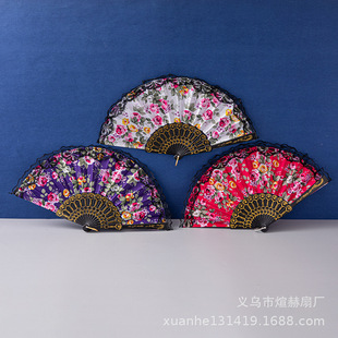 Plastic PS Spanish fan folding fan tourist gift souvenir fan