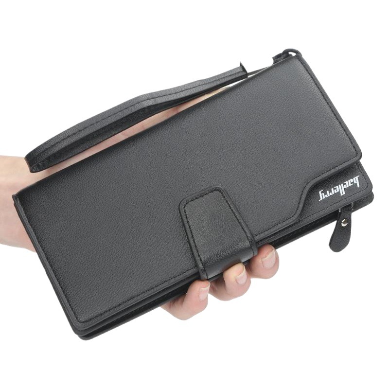 baellerry Men's Long Wallet Korean Youth Business Large Capacity Clutch Zipper Clutch Bag Wholesale