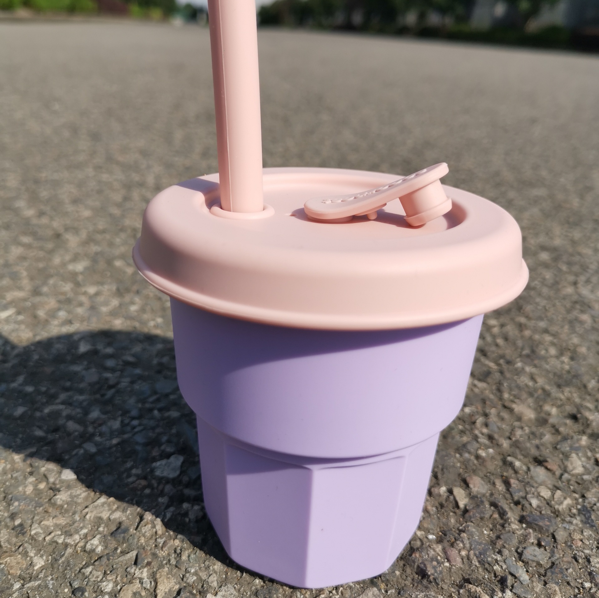 Minnow The Same Korean Ins High-value Children's Silicone Straw Cup Is Resistant To Falling Girl Water Cups And Is Resistant To High Temperature