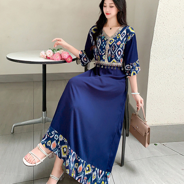 ethnic retro beach dress from Yunnan province