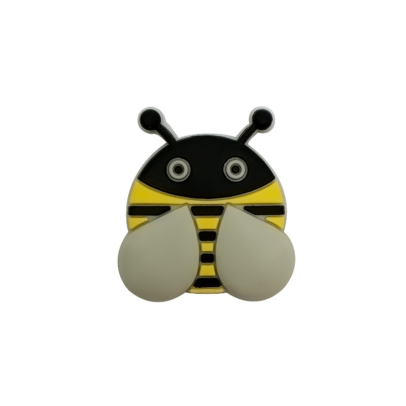 Transfronteriza nueva silicona epoxi abeja cuentas silicona molienda palo de silicona perlas sueltas calmante anti-gota accesorios de cadena