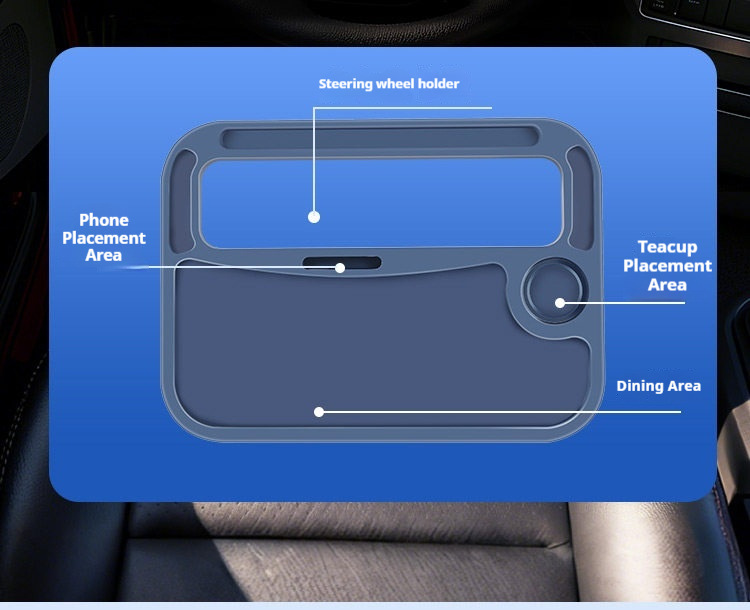 Cross-Border Special Supply Truck Steering Wheel Table, Dining Table, Large Car Accessories, In-Car Driving Table for Drivers