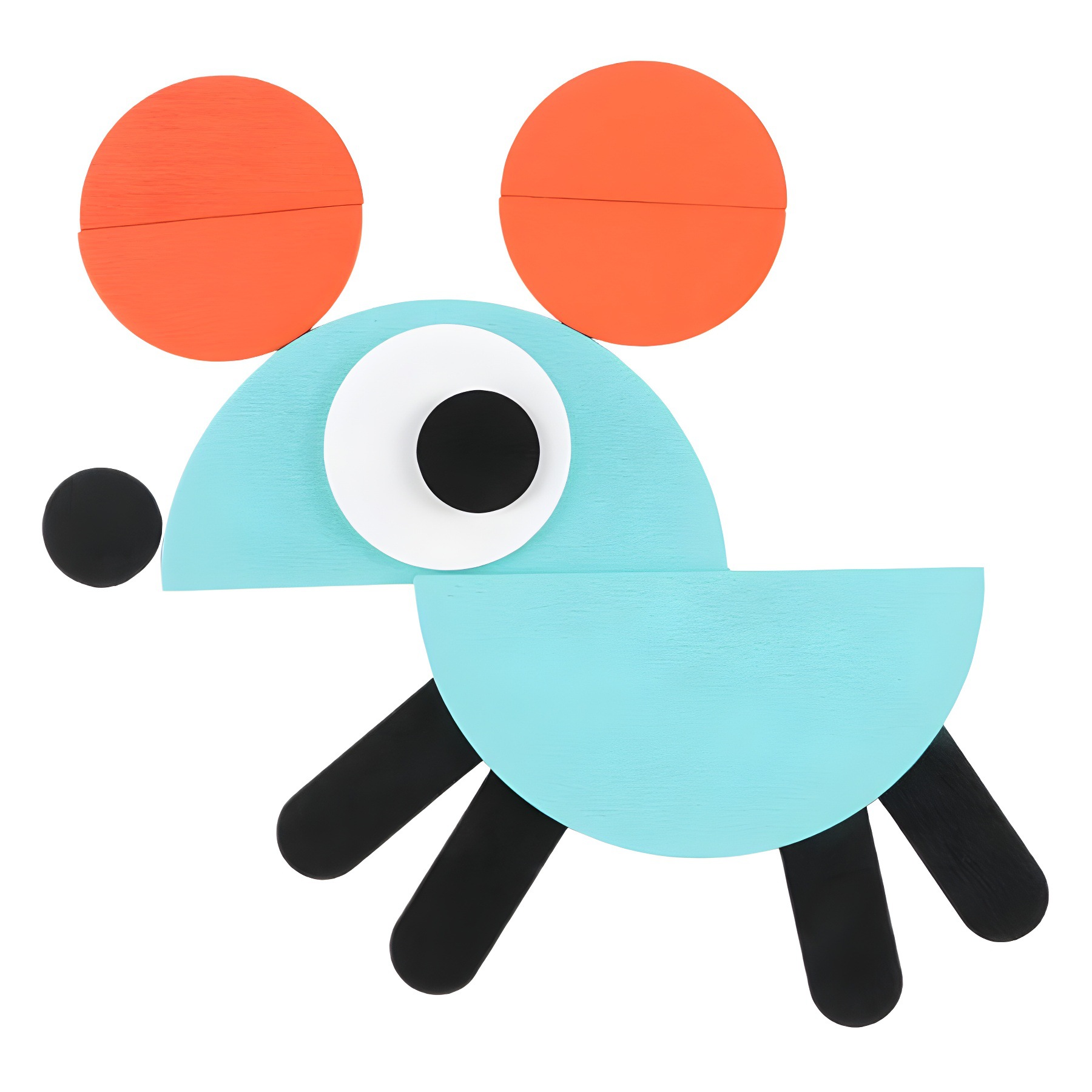 Rompecabezas Formas geométricas Rompecabezas de animales Rompecabezas creativo para niños Formas para niños Cognición de colores Juguetes de educación temprana Montessori