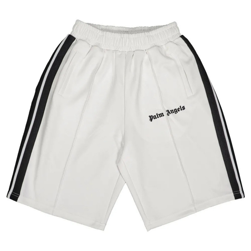 Authentic Palm Angel Striped Webbing Color-Blocked Shorts for Men and Women, Couple's Straight-Leg Shorts, Wholesale from Manufacturer