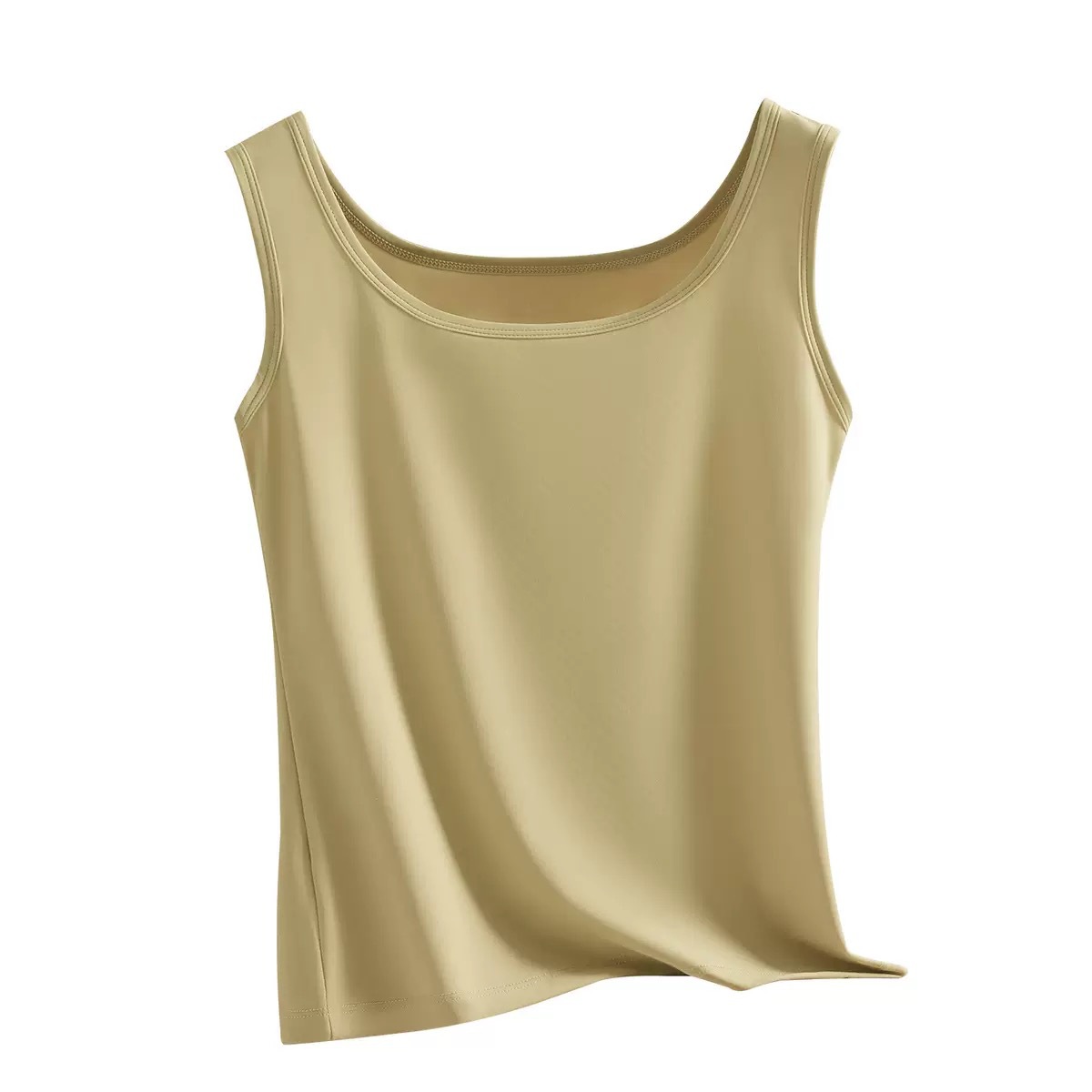 Chaleco de hombro ancho de hielo ultra delgado, ropa de base de mujer, cinturón grande, chaqueta sin mangas de verano. image 6