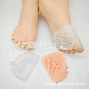 Five-hole toe divider honeycomb forefoot pad silicone toe divider forefoot cover overlapping toe cover thumb toe divider