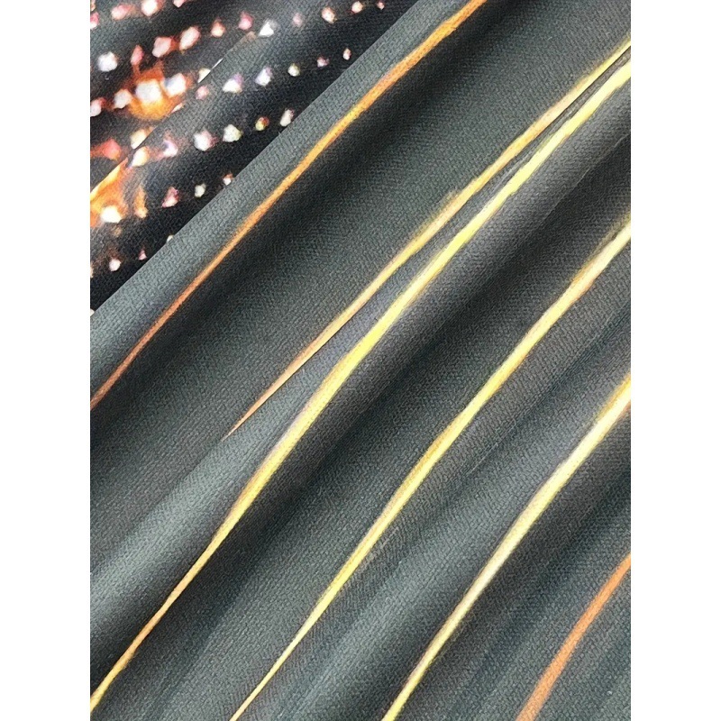 Primavera y otoño de los hombres calle todo-fósforo moda manga larga solapa cremallera camisa POLO retro cruz lema impresión 3D